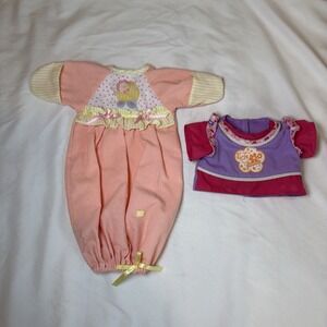 Vintage Cabbage Patch Kids Toddler Doll Romper Outfits Sleep Sack Shirt